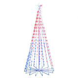 Celebrations LED Multi Straight Frame Dancing Tree 6 ft. Yard Decor