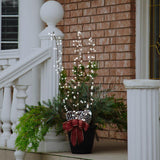 Celebrations LED Pure White Lighted Branches 38 in. Yard Decor, Pack of 6