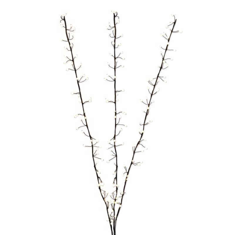 Celebrations LED Warm White Lighted Branches 38 in. Yard Decor, Pack of 6