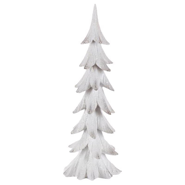 Gerson White Holiday Christmas Tree Table Decor 20 in., Pack of 6
