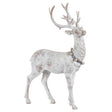 Gerson White Standing Holiday Deer Figurine 12 in., Pack of 8