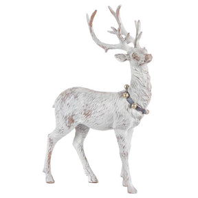 Gerson White Standing Holiday Deer Figurine 12 in., Pack of 8