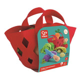 Hape Soft Toy Vegetable Basket Red 8 pc