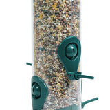 Perky-Pet Finch Plastic 2 in 1 Tube Bird Feeder 4 ports
