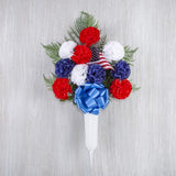 Gerson American Flag Porch Decor 1 pc, Pack of 12