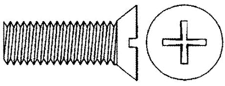 1/4-20X1-1/2 Phil Fh M/Screw