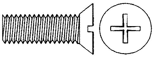1/4-20X1-1/2 Phil Fh M/Screw