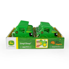 TOMY John Deere Simpl Dimpl Tractor Green/Yellow, Pack of 12