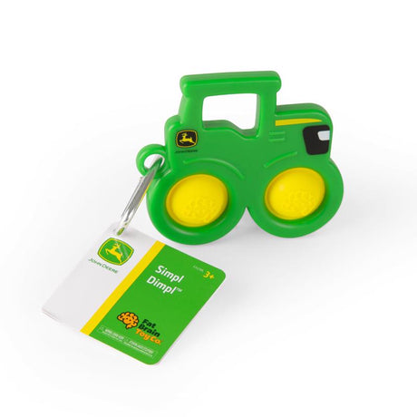 TOMY John Deere Simpl Dimpl Tractor Green/Yellow, Pack of 12