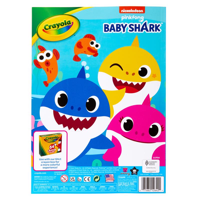 Crayola Baby Shark Baby Shark Coloring Book, Pack of 24