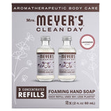 Mrs. Meyer's Clean Day Lavender Scent Foam Hand Soap Dispenser Refill 2 oz, Pack of 12