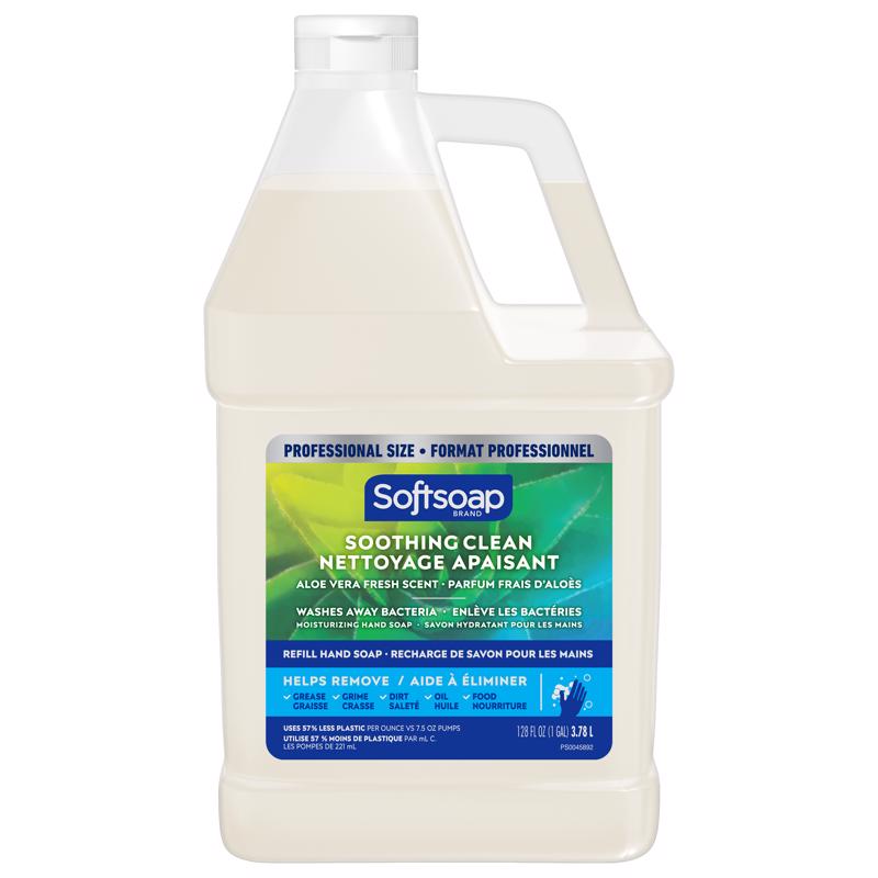 Softsoap Aloe Vera Scent Liquid Hand Soap 1 gal, Pack of 4