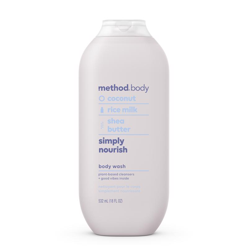 Method Simply Nourish Scent Body Wash 18 oz 1 pk, Pack of 6