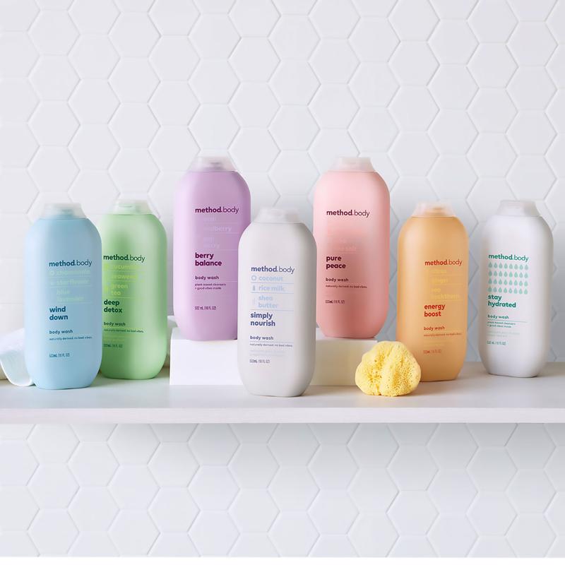 Method Simply Nourish Scent Body Wash 18 oz 1 pk, Pack of 6