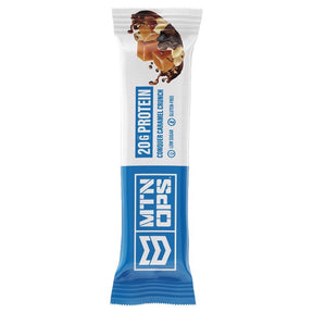 MTN OPS Performance Caramel Crunch Protein Bar 2 oz Packet, Pack of 10