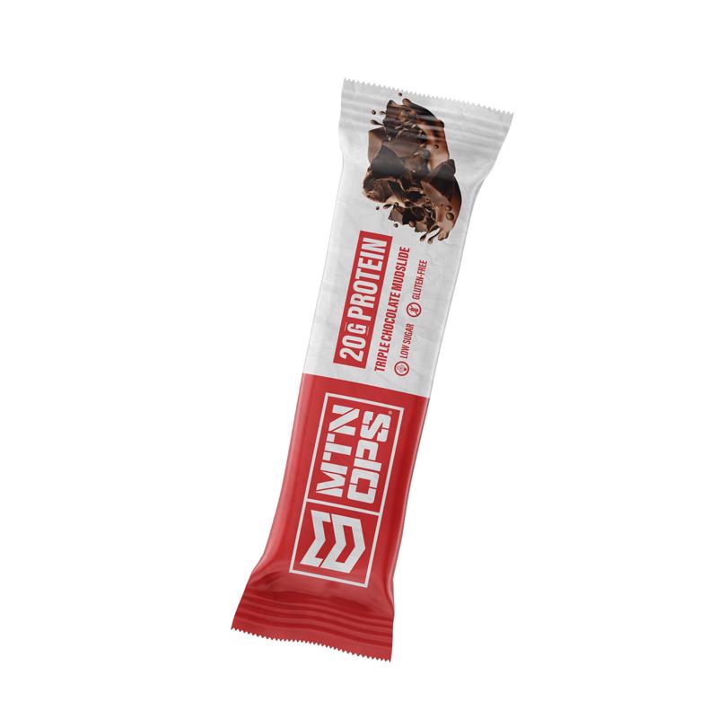 MTN OPS Performance Triple Chocolate Protein Bar 2 oz Packet, Pack of 10