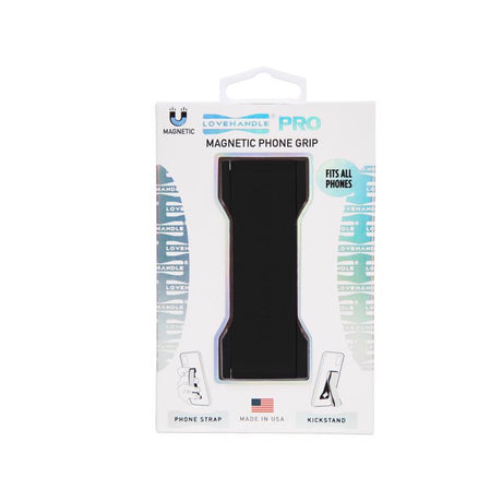 LoveHandle Black Solid Phone Grip For All Mobile Devices, Pack of 4
