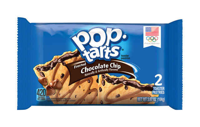 Pop-Tarts Chocolate Chip Toaster Pastries 3.67 oz Pouch, Pack of 6
