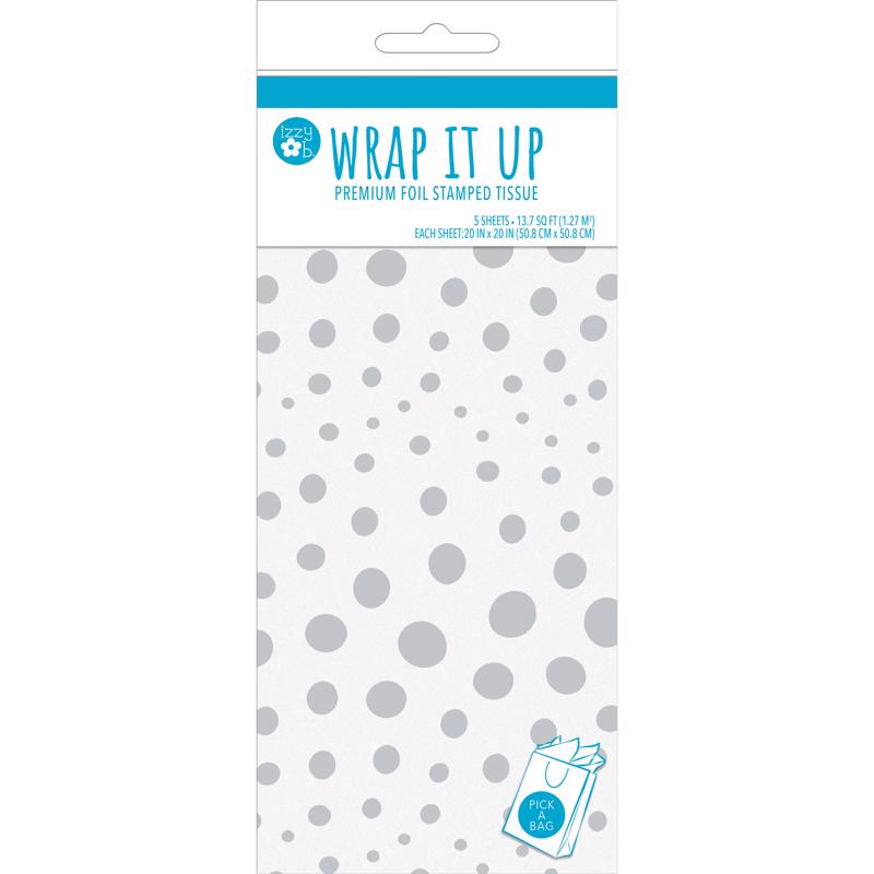 Paper Images Silver Fuchsia Tissue Paper, Pack of 6