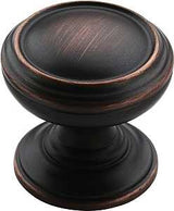 Amerock BP55342ORB Cabinet Knob, 1-1/4 in Projection, Traditional, 1-1/4 in, Zinc, Oil-Rubbed Bronze