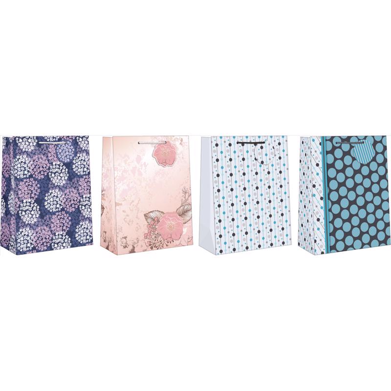 Paper Images Assorted General Designs Gift Bag, Pack of 12