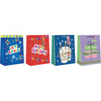 Paper Images Assorted Large Generic Birthday Gift Bag, Pack of 12