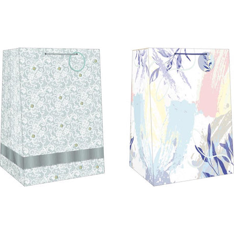 Paper Images Assorted Mega Wide Jumbo Wedding Gift Bag, Pack of 12