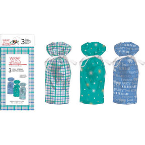 Paper Images Assorted All Occasion Drawstring Gift Bag, Pack of 6