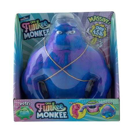 ORB Monkee Strechee Toy Brown, Pack of 4