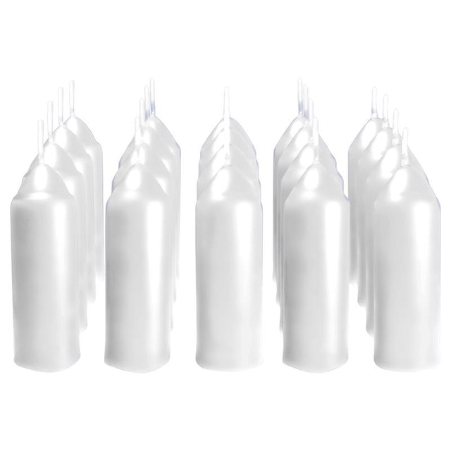 UCO White Unscented Scent Candle, Pack of 20
