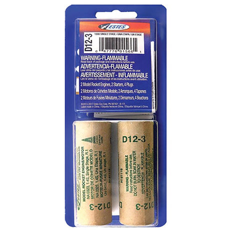 Estes Model Rocket Engines 2 pc, Pack of 12