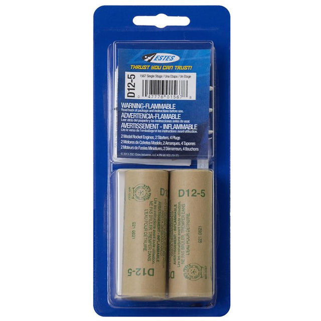 Estes Model Rocket Engines 2 pc, Pack of 12