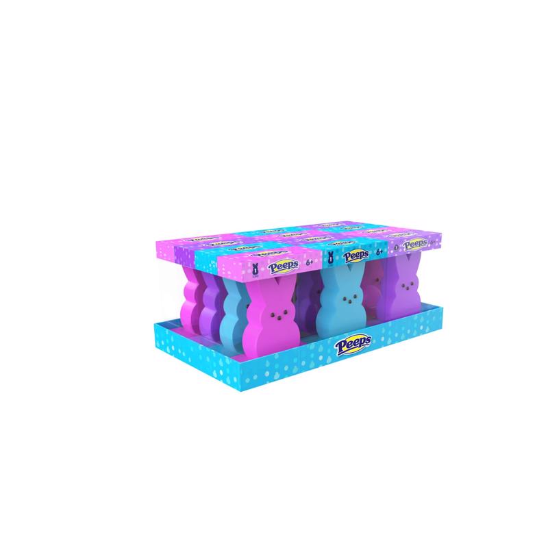 Peeps Squishy Bunny Blue, Pack of 12