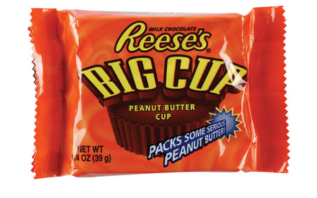 Reese's Big Cup Milk Chocolate Peanut Butter Candy Bar 1.4 oz, Pack of 16