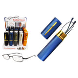 Diamond Visions Assorted Thinline Tube Reading Glasses 1 pk, Pack of 30