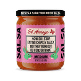 El Arroyo Medium Salsa 15.5 oz Jar, Pack of 6