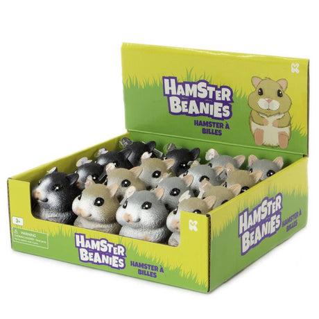 Keycraft Cute Beanie Hamster Assorted, Pack of 16