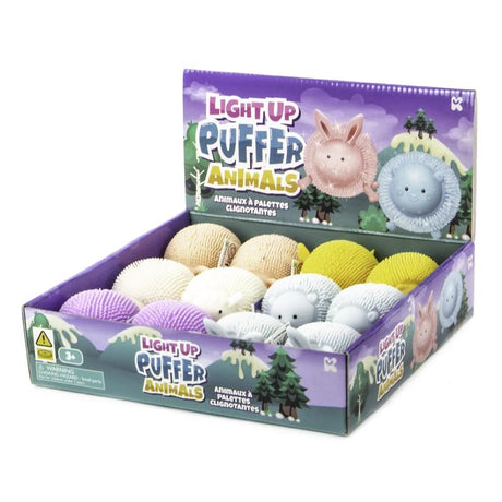 Keycraft Light Up Puffer Animal Assorted, Pack of 12