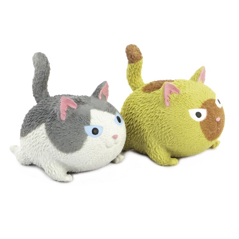 Keycraft Squidgy Cat Assorted, Pack of 8