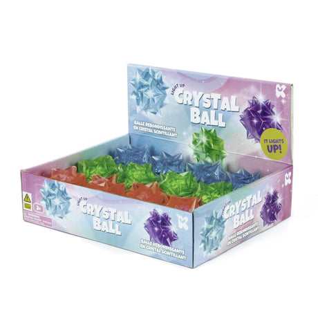 Keycraft Light Up Bouncy Crystal Ball Assorted, Pack of 12