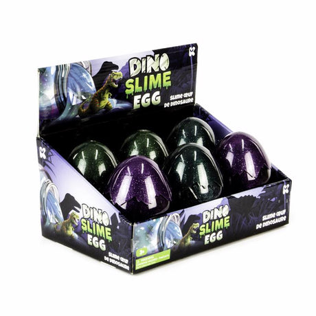 Keycraft Giant Dino Slime Egg Assorted, Pack of 6