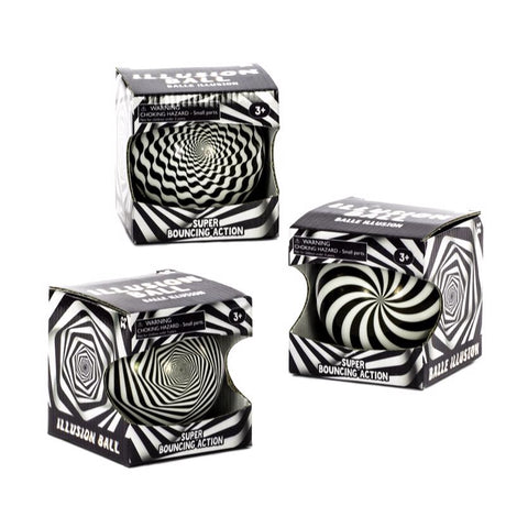 Keycraft Illusion Ball Black/White, Pack of 6