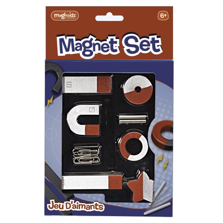 Keycraft Magnoidz Magnet Set Red/Silver, Pack of 24