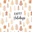 P Graham Dunn White Pine Happy Holidays Word Block 5 in., Pack of 4
