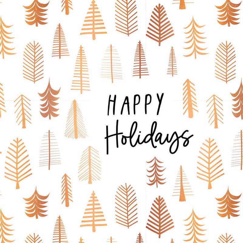 P Graham Dunn White Pine Happy Holidays Word Block 5 in., Pack of 4