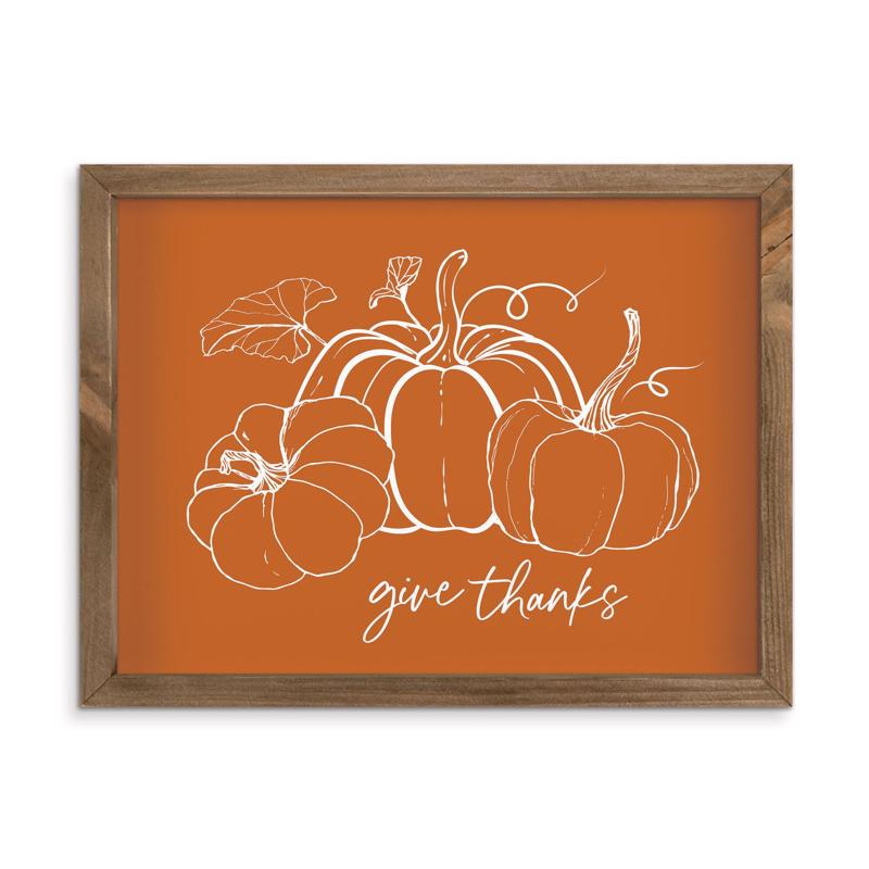 P Graham Dunn 13 in. Pumkin-Give Thanks Wall Decor, Pack of 4