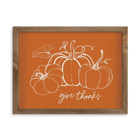 P Graham Dunn 13 in. Pumkin-Give Thanks Wall Decor, Pack of 4