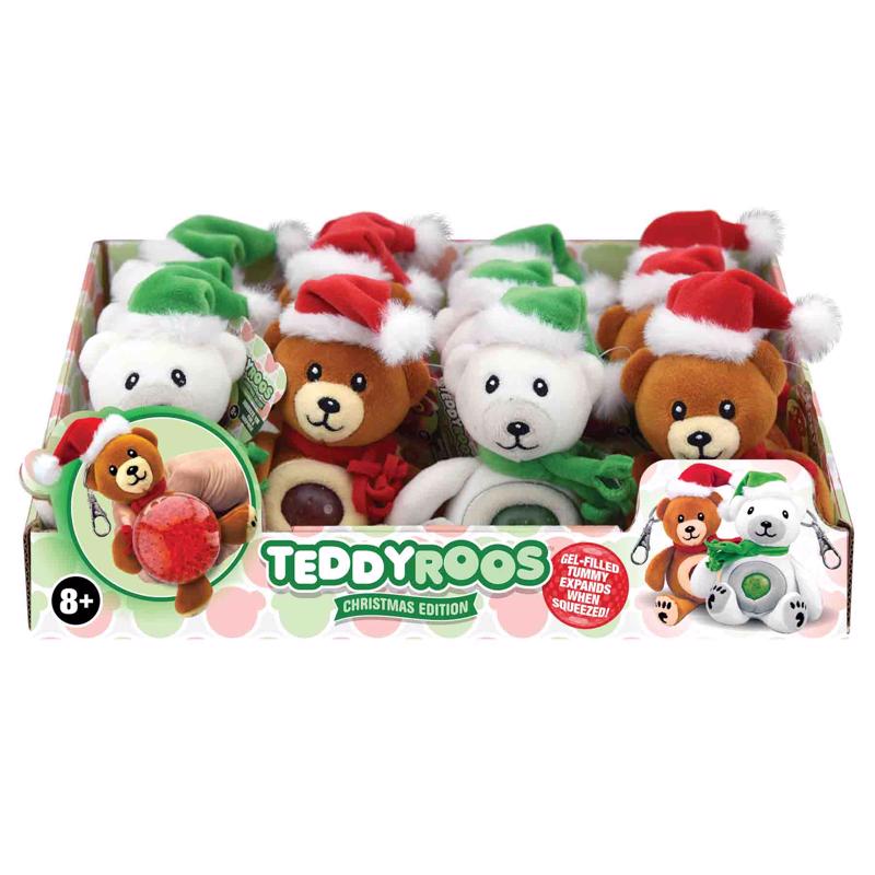 Teddy Rroos Shawshank LEDz Teddyroos Christmas Teddy Keychain 1 pk, Pack of 12 ...