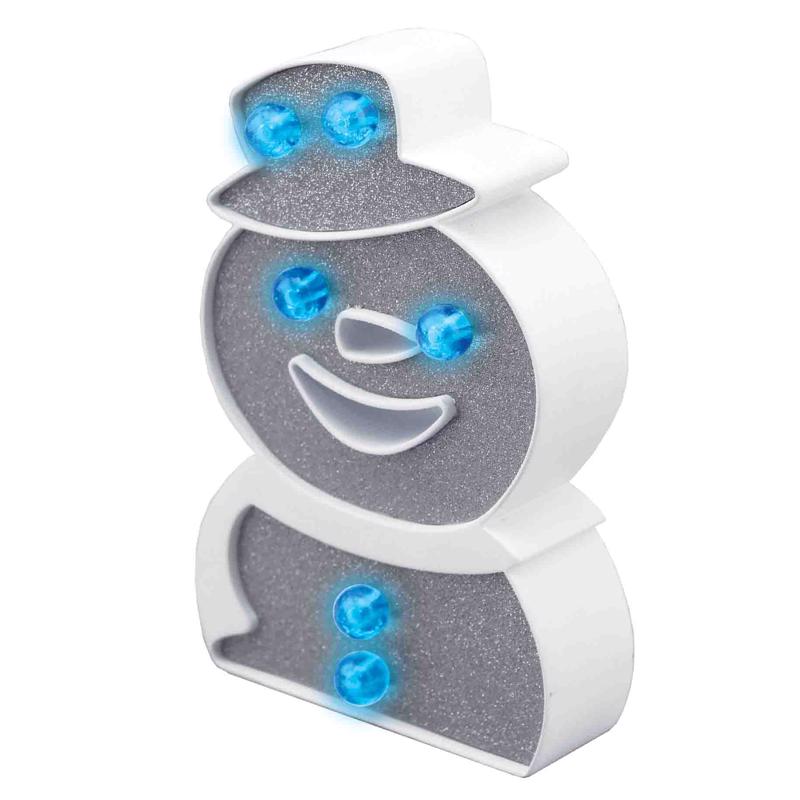 Shawshank LEDz LED Blue/White Snowman or Snowflake Marquee, Pack of 12