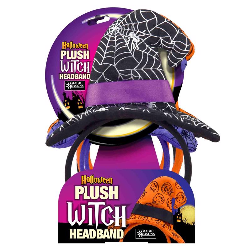 Shawshank LEDz Plush Witch Headband 1 pk, Pack of 8